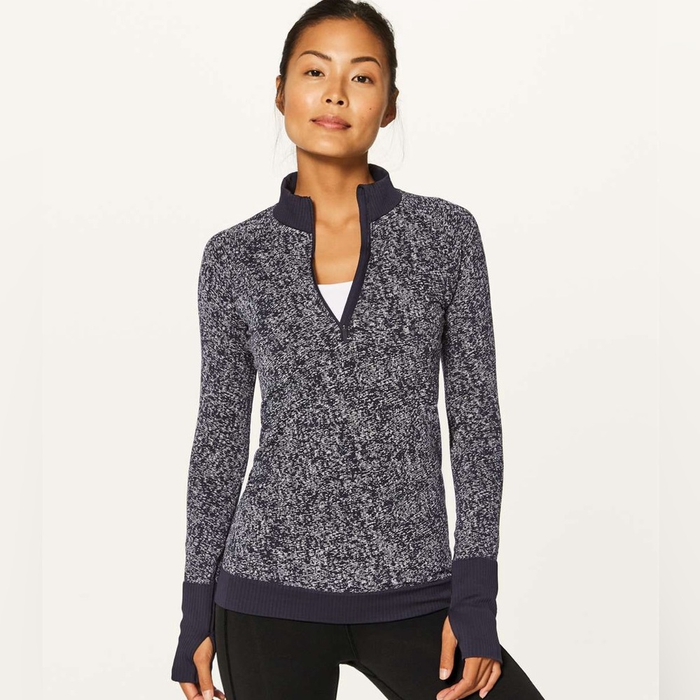 Lululemon Rest Less Half Zip Long Sleeve Shirt
